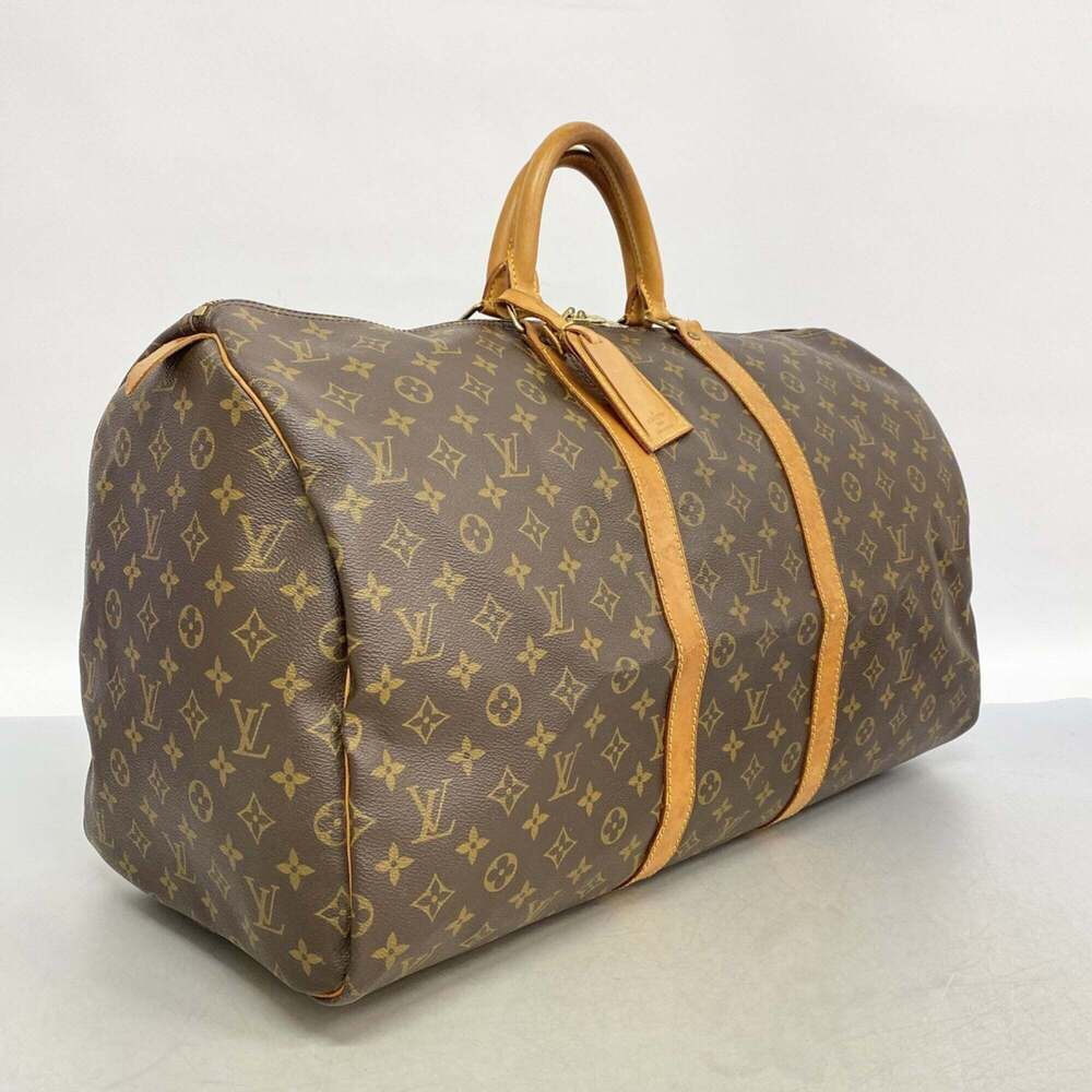 LOUIS VUITTON Brown Monogram Keepall 55 Boston Bag - Picture 2 of 11